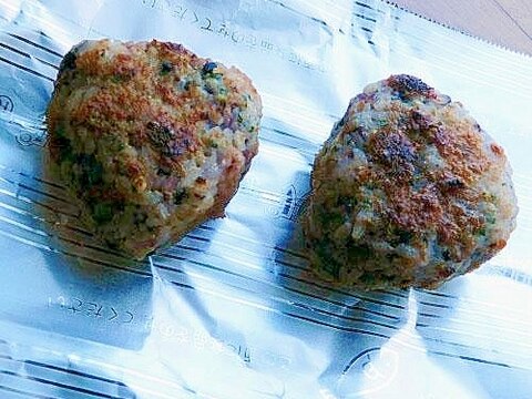 江戸時代の夜食風❤焼き味噌むすび♪